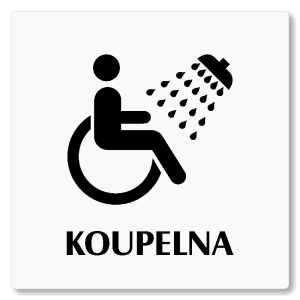 Koupelna, 80x80mm, bílá, Nevada